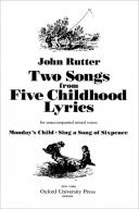 2 Songs From Five Childhood Lyrics: Vocal SATB (OUP) additional images 1 1