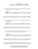90 Easy Bassoon Studies: Grade 1-5 (Emerson) additional images 1 2