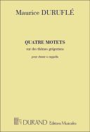 Quatre Motets: Satb: Sur Des Themes Gregoriens Satb: 4 Motets A Cappella (Durand additional images 1 1