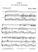 Piece En Forme De Habanera: Violin & Piano (Leduc) additional images 1 2