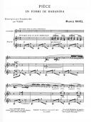 Piece En Forme De Habanera: Alto Sax & Piano (Leduc) additional images 1 2