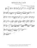 Sonata No1: D for  Flute  (Emerson) additional images 1 2