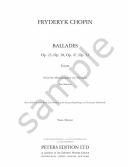Ballades Complete Op. 23, 38, 47, 52; Urtext: Piano (Peters) additional images 1 2