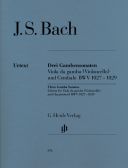 3 Sonatas: Bwv1027-1029: Viola De Gamba and Harpsichord (Henle) additional images 1 1