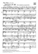 Clarinet Sonata: D Major: Clarinet In A & Piano  (Ricordi) additional images 1 2