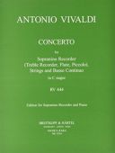 Concerto: C Major: Rv444: Sopranino/Treble Recorder and Piano (Breitkopf) additional images 1 1