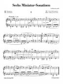 6 Miniature Sonatinas Op 136: Piano  (Breitkopf) additional images 1 2