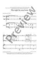 The Night He Was Born: Vocal: SATB additional images 1 2