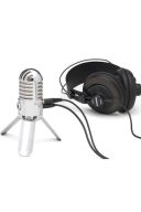 Samson Meteor USB  Microphone Chrome Plated Body With Fold-Back Legs additional images 1 3