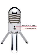 Samson Meteor USB  Microphone Chrome Plated Body With Fold-Back Legs additional images 3 1