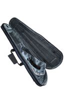 GSJ Styro Shaped 4/4 Violin Case - Black & Blue additional images 1 3