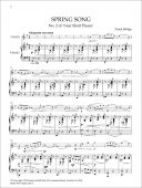 Spring Song & Lullaby: Nos. 2 & 3 From Four Short Pieces For Violin & Piano  (Stainer & be additional images 1 2