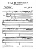 Solo De Concours Op.10  Clarinet & Piano (Leduc) additional images 1 2