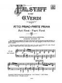 Falstaff: Opera Vocal Score (Ricordi) additional images 1 2