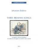 Three Brahms Songs: Oboe (Or Clarinet Or Cor Anglais) And Piano additional images 1 1