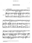 Meditation: From Four Short Pieces For Violin & Piano (Stainer & bell) additional images 1 2