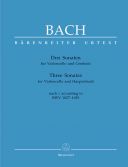 3 Sonatas: Bwv1027-1029: Cello & Harpsichord (Barenreiter) additional images 1 1