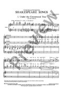 Shakespeare Songs Mixed Voices & Piano Vocal Score (OUP) additional images 1 2