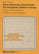 10 Hungarian Children's Songs. : Recorder Ensemble: (Barenreiter) additional images 1 1