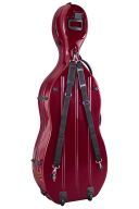 Hidersine Wine Red Fibreglass Cello Case additional images 1 2