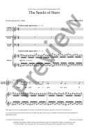 The Seeds of Stars: Upper voices, SATB, & piano/orchestra additional images 1 2