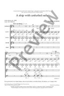 A ship with unfurled sails: SATB (with divisions) unaccompanied (OUP) additional images 1 2