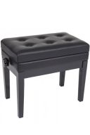 Kinsman Black Piano Stool / Bench - Adjustable With Storage additional images 1 1