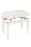 Kinsman White Piano Stool / Bench - Adjustable additional images 1 2