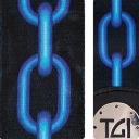 TGI Guitar Strap - Blue Chain additional images 1 2