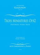 Trois Miniatures Op.42/1 For Alto Saxophone And Piano additional images 1 1