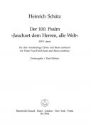 Psalm 100: Jauchzet Dem Herren, Alle Welt (SWV Deest.) (Urtext). Choral Score, (Barenreite additional images 1 1
