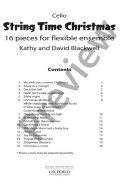 String Time Christmas: Cello Part: 16 Pieces For Flexible Ensemble  (Blackwell) additional images 1 2