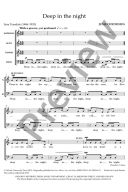 Deep in the night: Vocal SATB (OUP) additional images 1 2