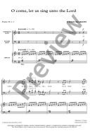 O come, let us sing unto the Lord: SATB & organ additional images 1 2