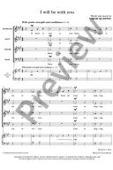 I will be with you: Vocal SATB (OUP) additional images 1 2