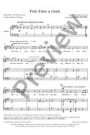 Past three a clock: SATB (with divisions) & piano/small orchestra (OUP) additional images 1 2