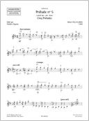 Prélude N° 5 - Extrait Des Cinq Préludes: Guitar Solo (Eschig) additional images 1 2