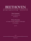 Three  Piano Sonatas:  Op.31  G Major D Minor & Eb Major (Barenreiter) additional images 1 1