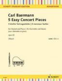 5 Easy Concert Pieces: Clarinet & Piano (Mauz) (Schott) additional images 1 1