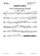 Five Contemporary Etudes For Solo Saxophone (Lopez Real) additional images 1 2