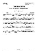 Five Contemporary Etudes For Solo Saxophone (Lopez Real) additional images 2 1