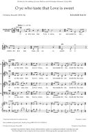 O Ye Who Taste That Love Is Sweet For SATB Unaccompanied (OUP) additional images 1 2