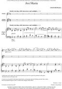 Ave Maria for unison upper voices, solo violin and orga additional images 1 2