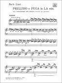 Prelude And Fugue A-Minor BWV 543 For Piano Solo (Ricordi) additional images 1 2