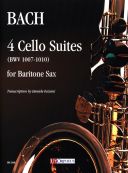 4 Cello Suites (BWV 1007-1010)  For Baritone Saxophone additional images 1 1