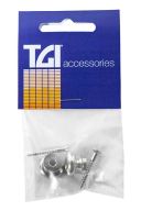 Guitar Strap End Pins Pack Of 2 TGI (Buttons) additional images 1 2