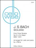 Siciliano From Flute Sonata No. 2. Cello & Piano (Clifton) additional images 1 1