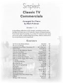 Simplest Classic TV Commercials: Solo Piano additional images 1 2