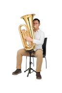 Hercules Low Brass Stand For Sitting Or Standing DS753BB additional images 2 2