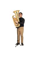 Hercules Low Brass Stand For Sitting Or Standing DS753BB additional images 2 3